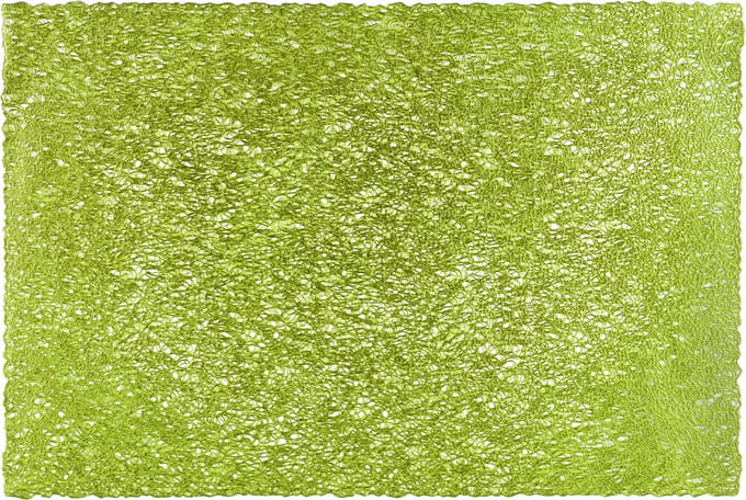 Placemat SPAGHETTI rectangular, 30x45 cm, SET/6, macaw groen