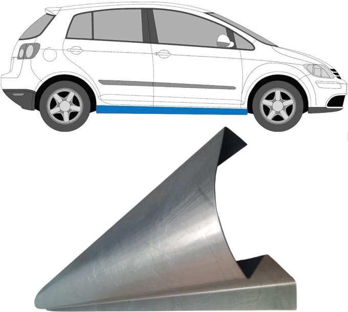 Reparatie dorpel voor Volkswagen Golf Plus 2005-2013 / Links = Rechts