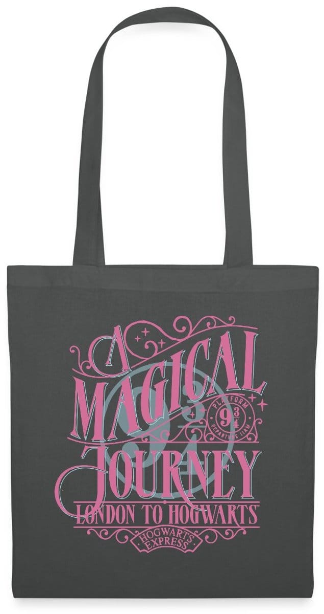 Harry Potter Perron 9 ¾ Ontwerp In Roze & Blauw Tas Van Stof Schoudertas