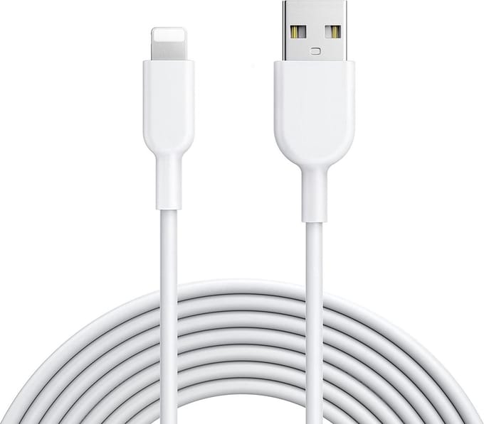 Phreeze 8-PIN naar USB Kabel - Sterk Rubber - 3 Meter - Flexibel - Geschikt voor iPad, iPhone - Oplader Kabel Snoer
