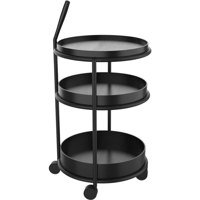 Tecta K6 trolley - eiken, zwart gelakt - zwart
