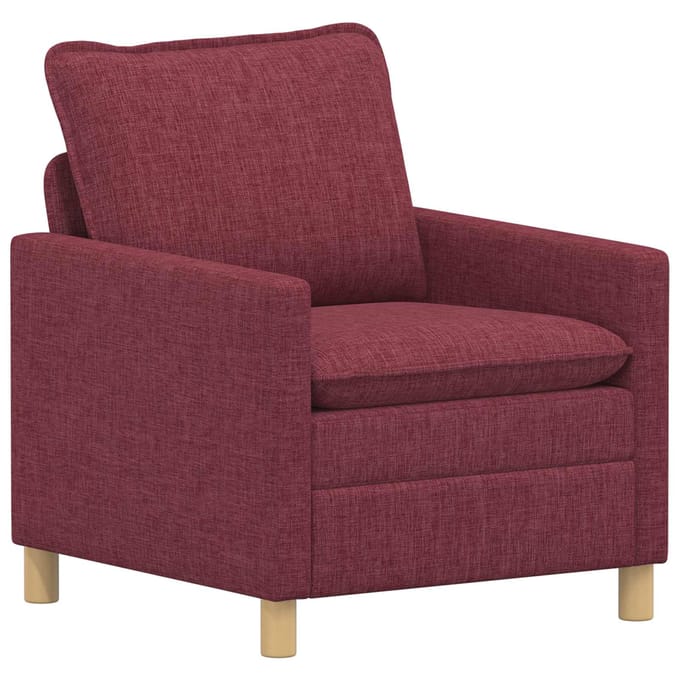 vidaXL - Bank - Wijnrood - 76 - x - 81 - x - 87,5 - cm - Stof
