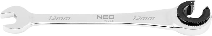 NEO TOOLS 09-260 - Steeksleutel met Ratelsleutel - 13 mm - CrV Staal - Chroomafwerking
