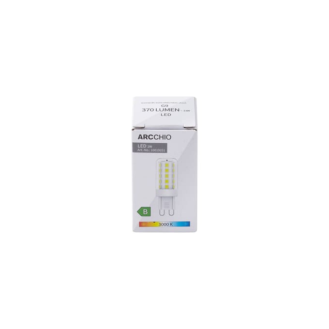 Arcchio LED lamp, G9, 3.000 K, 2 W, helder, 370 lm