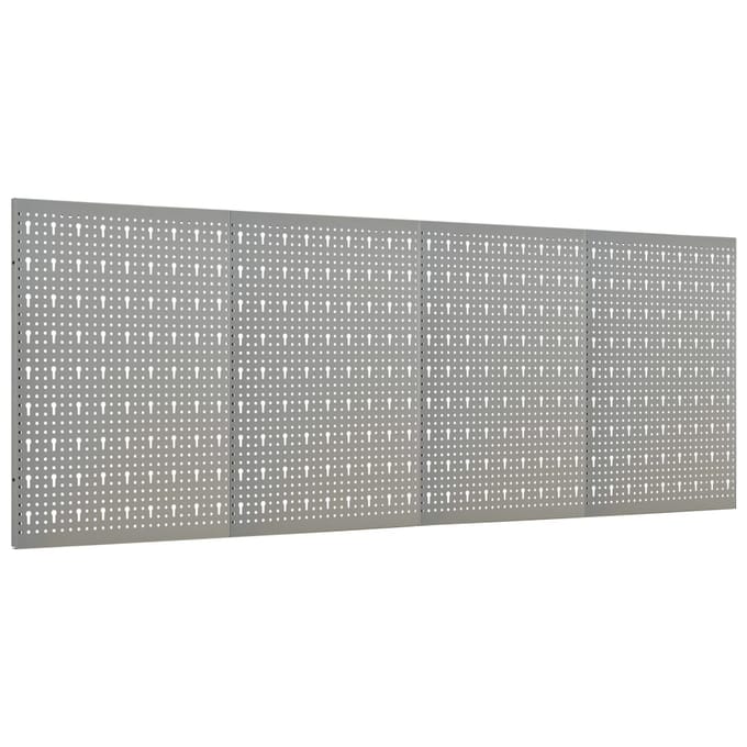 vidaXL - Gaatjespanelen - wandgemonteerd - 4 - st - 40x58 - cm - staal