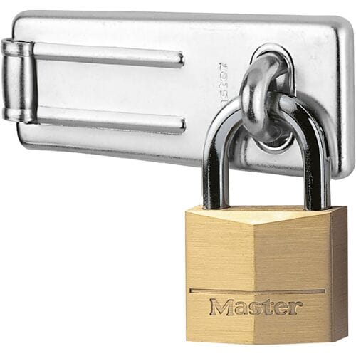 Master Lock grendel inclusief hangslot 40mm breed