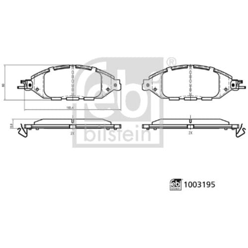 Febi Bilstein Remblokset FEBI 1003195