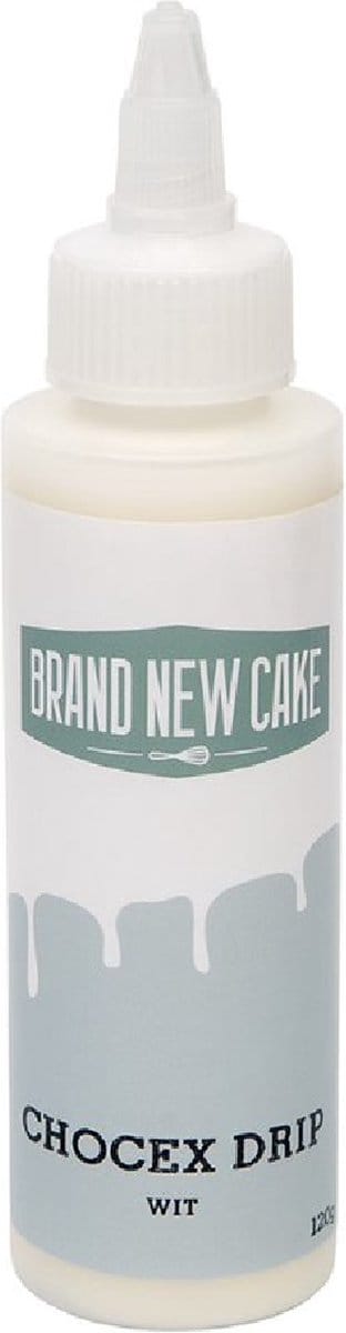 BrandNewCake® Chocex Drip Wit 120gr - Cake Drip - Taartdecoratie - Taartversiering