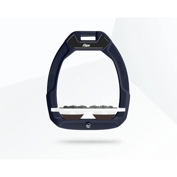 Veiligheidsstijgbeugels Plat Ultra Grip Rood/Wit/Bruin Flex-On Safe-On