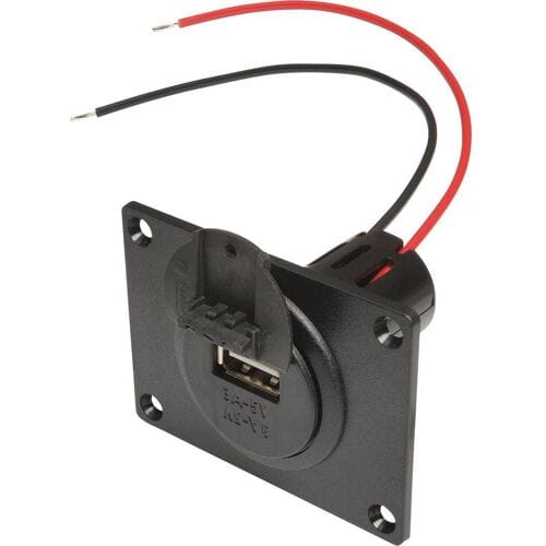 ProCar Power USB Einbausteckdose EV mit Montageplatte und Deckel Power USB inbouwstopcontact met montageplaat en deksel Stroombelasting (max.): 3 A Geschikt