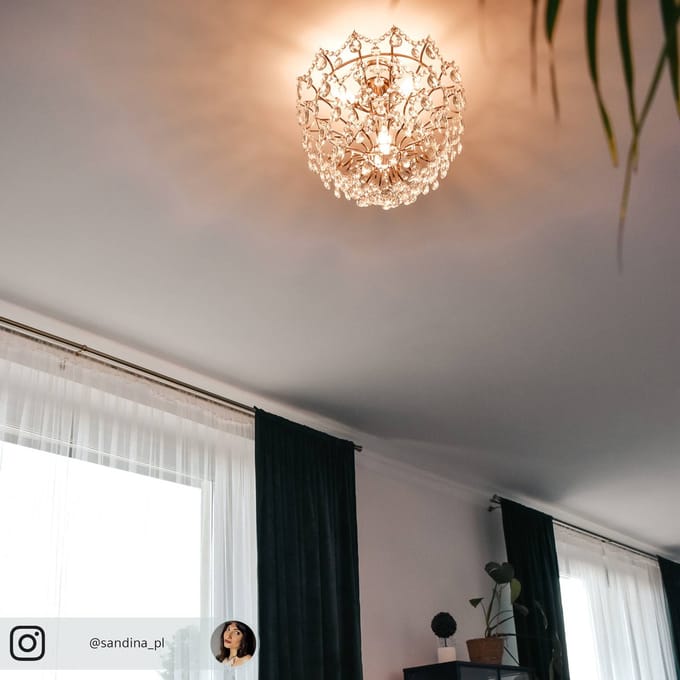 Markslöjd Plafondlamp Rosendal Ø 48 cm goud