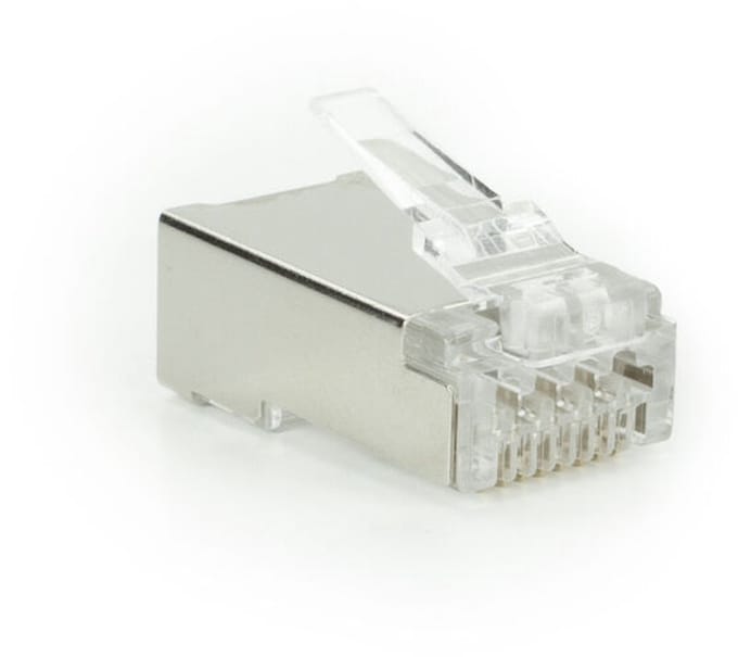 ACT TD168P CAT6A Pass-Through Shielded Modulaire RJ45 Connector - 25 stuks