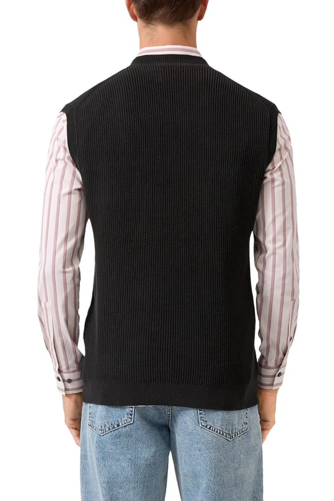 s.Oliver  Pullover Black Größe: L | Cardigans Outlet | Herren | Schwarz