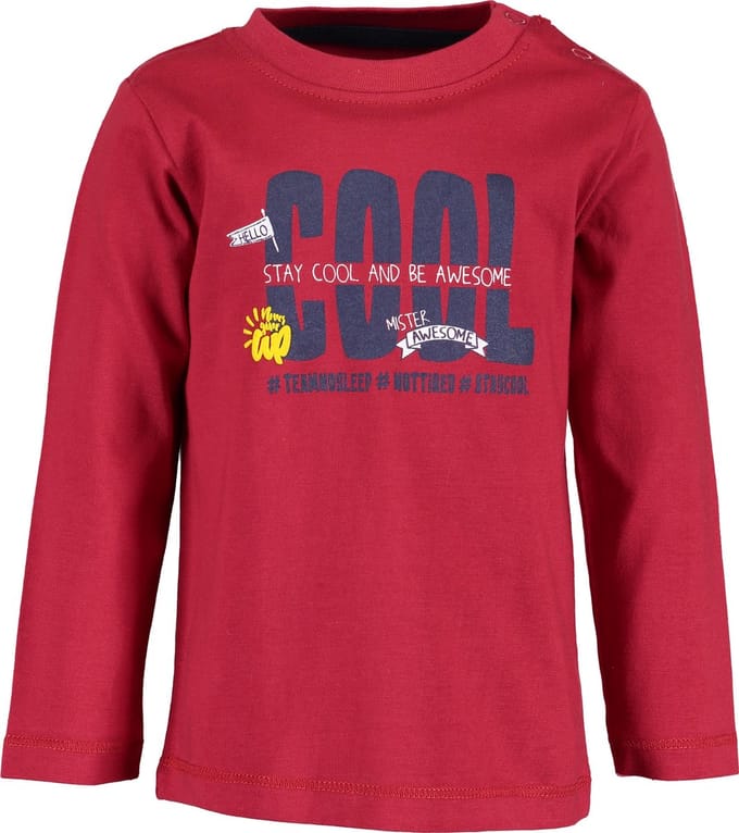 Blue Seven Jongens T-shirt - rood - Maat 80