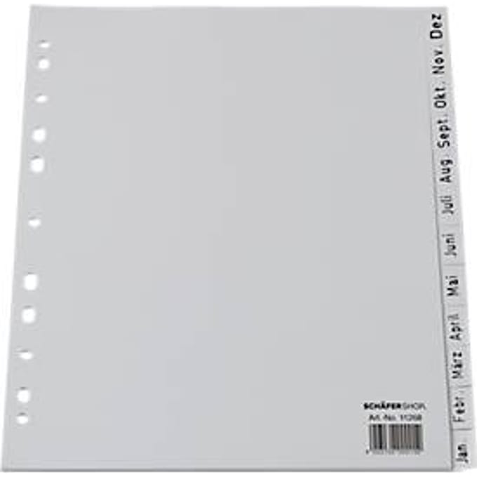 Schäfer Shop Select  aflopende PP-indexbladen, kalender dec.-jan.
