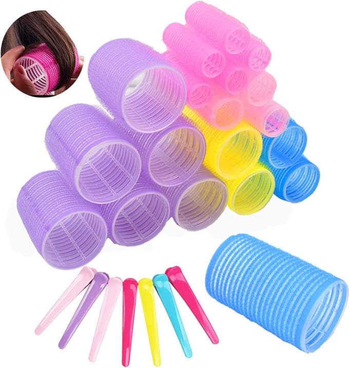 Krulspelden Set - Haarrollers - Heatless Curls - Kleefrollers