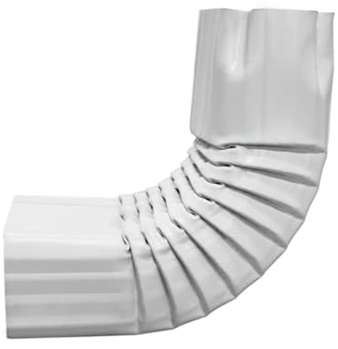 Regengoot bend 90° verlengstuk voor regenafvoeren 3x4" A-stijl
