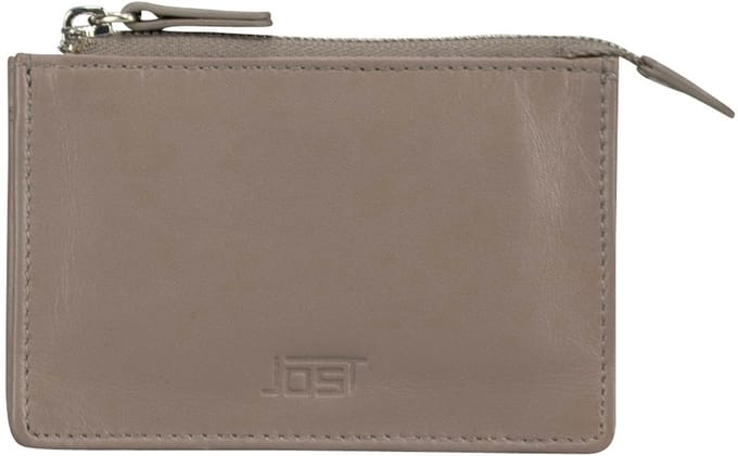 JOST Leren sleutelgeval kaarthouder Arva Card & Key Wallet Malt Taupe