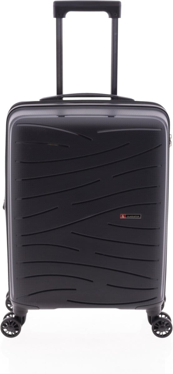 Gladiator Flow Handbagage Koffer Expandable - 55 cm - 36/40 liter - Expandable - Zwart