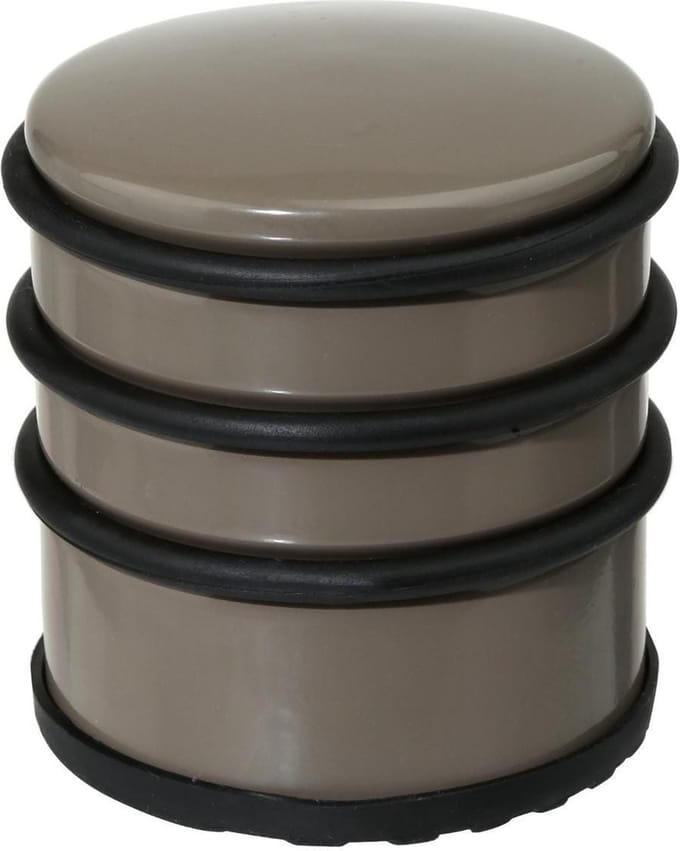 5Five Deurstopper - taupe - 7 x 7,5 cm - metaal - deurstop
