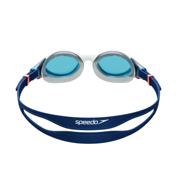 Speedo Uniseks Volwassene 2.0 Biofuse zwembril (Blauw/Wit)