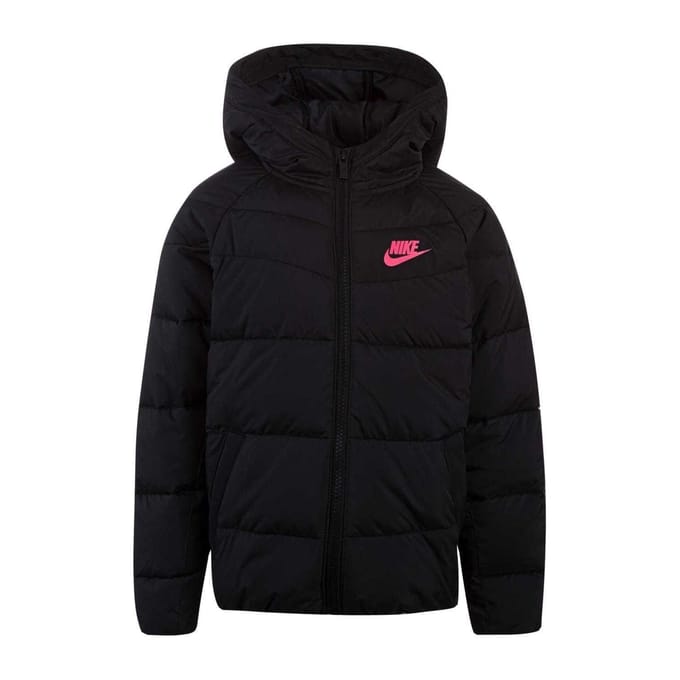 Nike Meisjes NSW Pufferjas (Zwart/roze)
