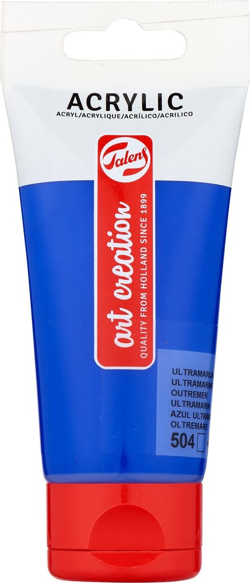 Acrylverf tac 504 ultramarijn tube 75ml | 3 stuks
