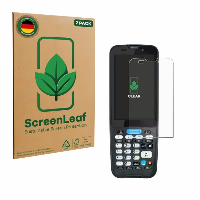 2 Stuks Screenprotector voor Unitech HT330 - Hoogwaardige Beschermfolie transparant