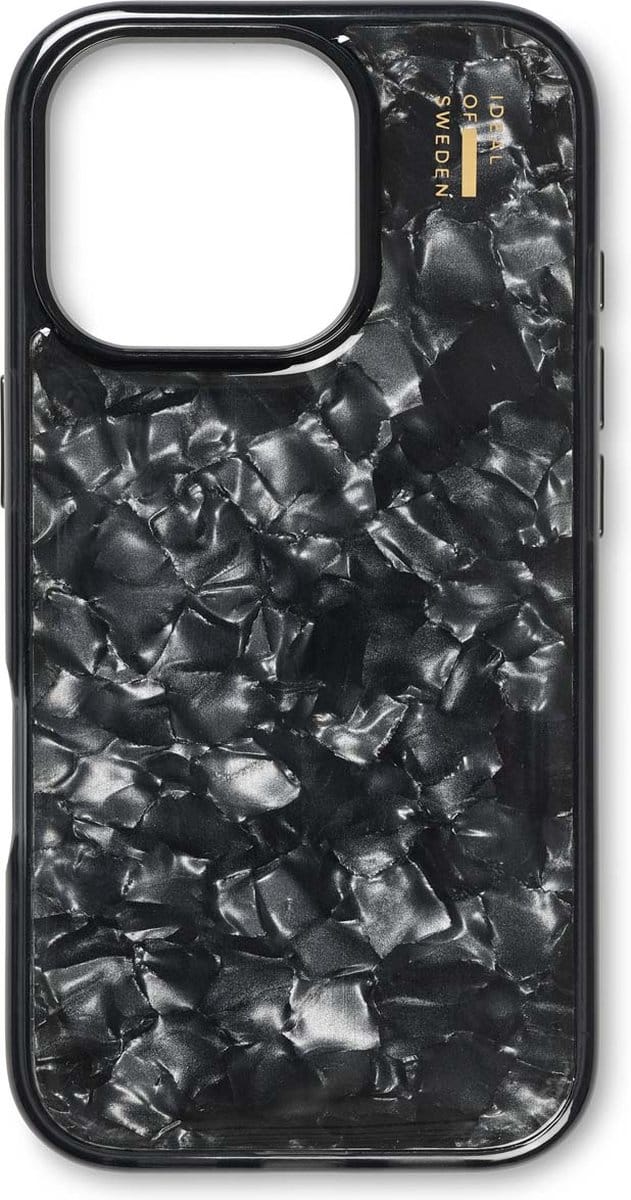 iDeal of Sweden Pearlized Case geschikt voor Apple iPhone 16 Pro - Zwart