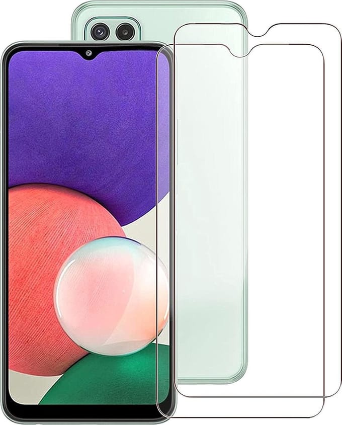 Screenprotector Geschikt voor Samsung Galaxy A22 5G - Screenprotector Geschikt voor Samsung Galaxy A22 5G Screenprotector Glas - Galaxy A22 5G Screen Protector - 2 stuks