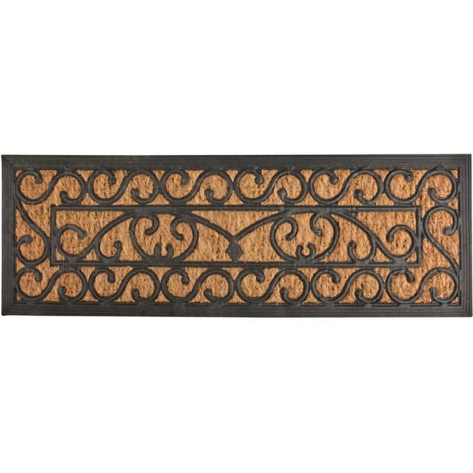 Esschert Design Deurmat 25 X 75 X 0,9 Cm Kokosvezel Bruin/zwart
