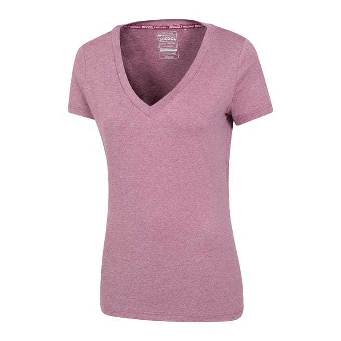 Mountain Warehouse Dames/Dames Vitaliteit V Hals T-shirt (Roze)