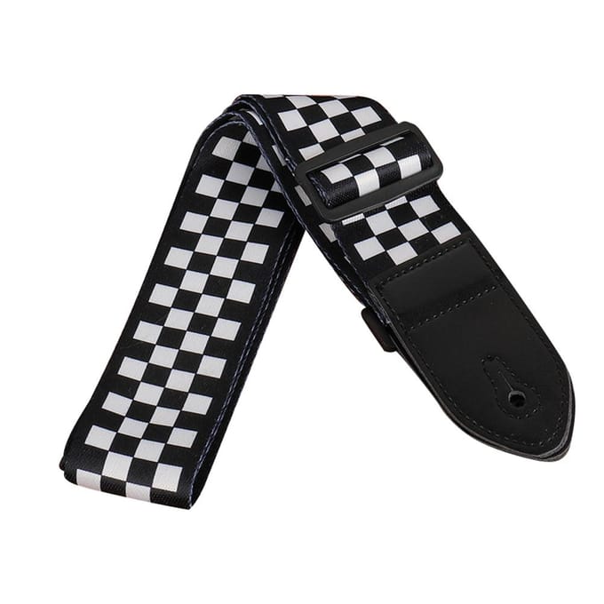 Elektrische Gitaar Polyester Banden Etnische Stijl Ballade Akoestische Gitaren Bas Gitaar Riem Muziekinstrument Accessoire Type B white
