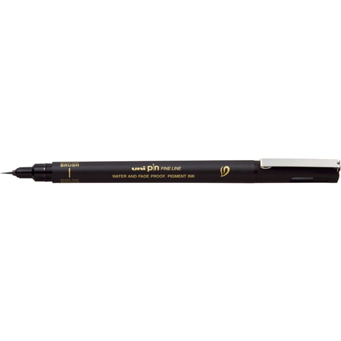 Fineliner - extra fine brush - Zwart - Uni Pin