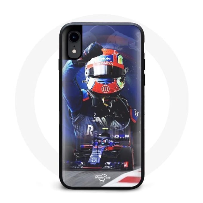 Coque - Formula 1 - Pierre Gasly - Iphone X - Noir - Design unique - Rigide