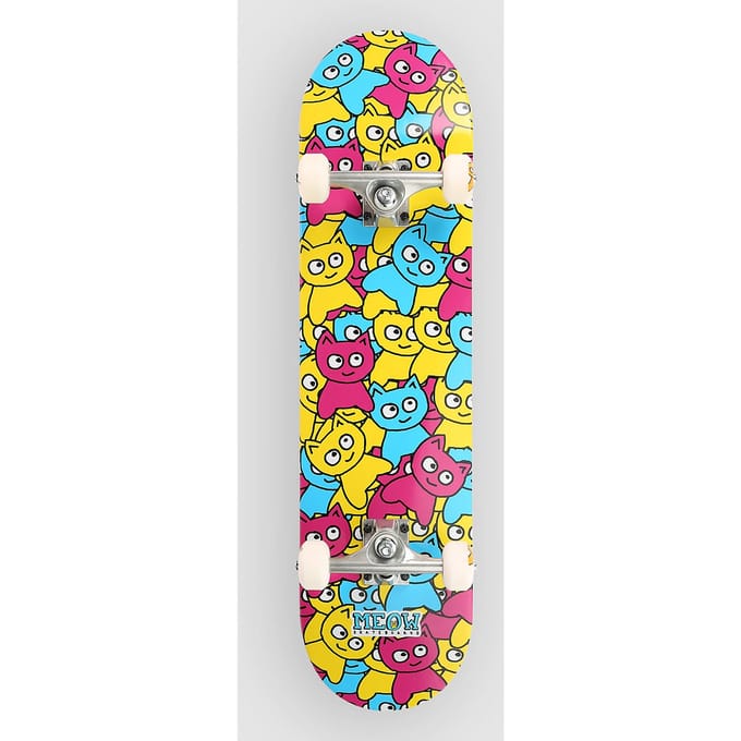 Meow Skateboards Sticker Pile CMYK 7.75" Complete patroon
