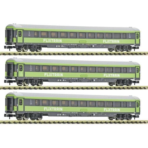 Fleischmann 6260086 N 3-delig Set 2: Personenrijtuig, FlixTrain