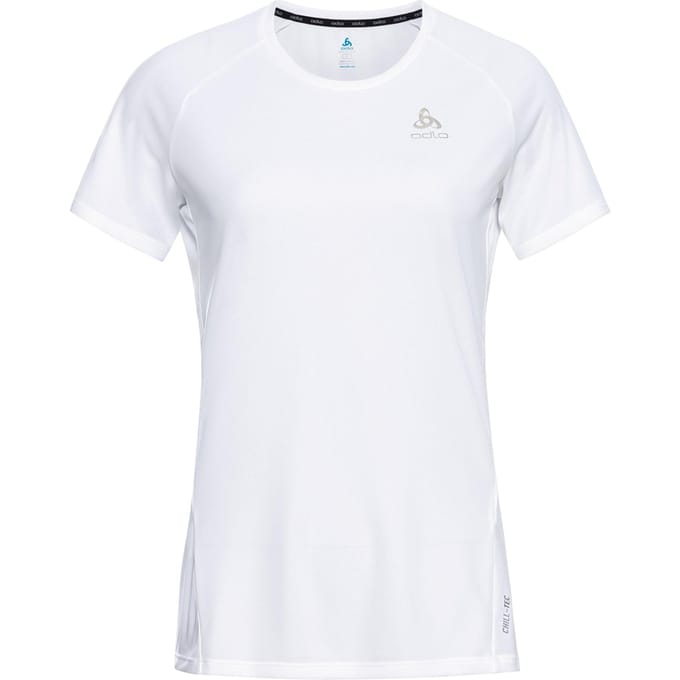 Odlo Crew Neck Essential Chill-Tech Hardloopshirt Dames-Wit