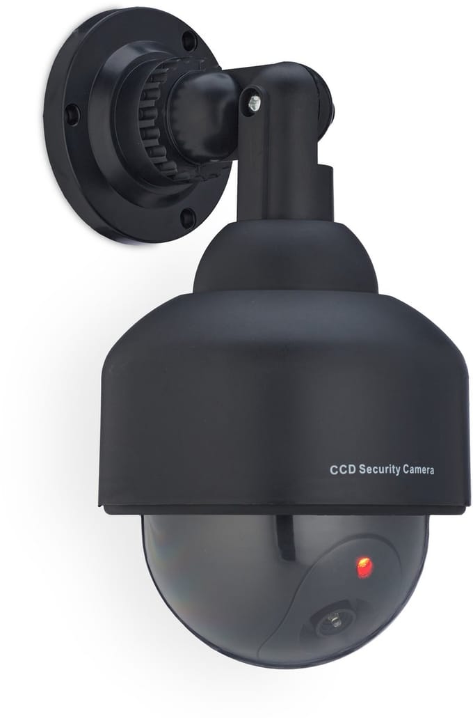 10x dummy dome camera met led-lampje - nep bewakingscamera binnen & buiten