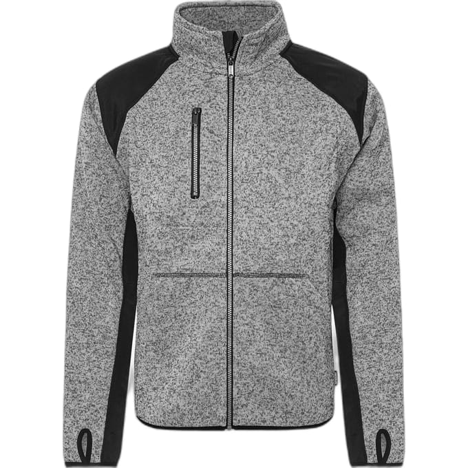 Fristads Fleece Sweatjack 7451 Prkn - Grijs/Zwart - M