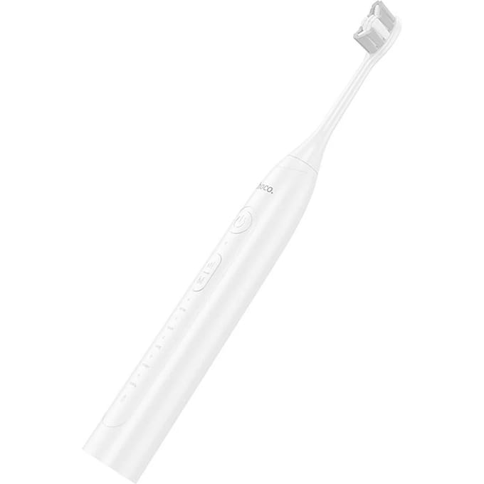 Hoco Elektrische Tandenborstel - Wit - Inclusief 4 opzetborstels - Oplaadbaar via USB-C