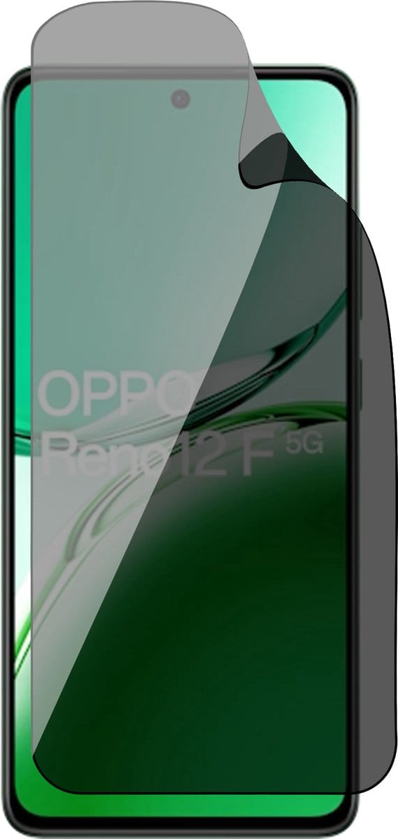 Privacy Screenprotector geschikt voor Oppo Reno 12F - 1x FlexGuard Screen Protector
