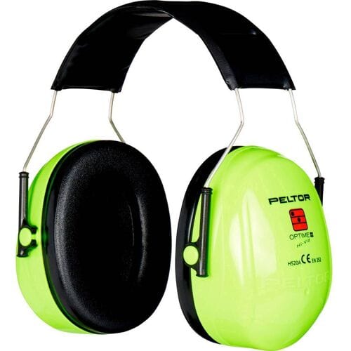 3M Peltor H520 Optime ll Gehoorkap met hoofdbeugel - HiViz