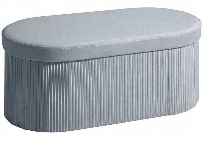 Homcom Opbergbank-Polyester-76L x 38B x 35H cm-Donkergrijs
