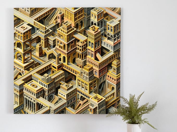 Kunstprint | Wanddecoratie | Dibond | 100 × 100 cm