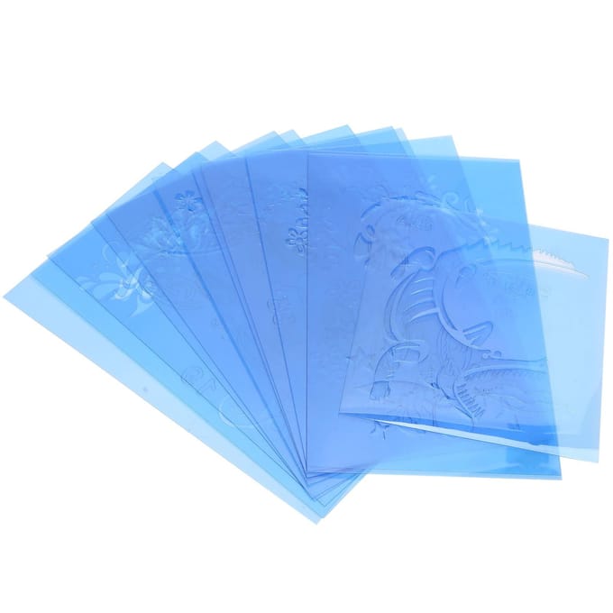 PET Schminksjabloon Herbruikbare Schminksjablonen voor Halloween Kerstfeest blue