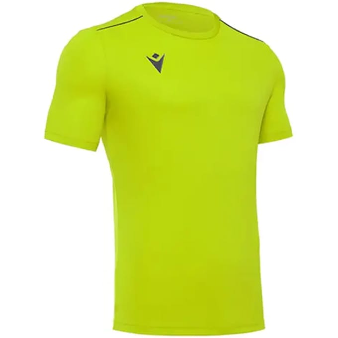 Macron Rigel Hero Shirt Korte Mouw Kinderen - Fluogeel | Maat: 152