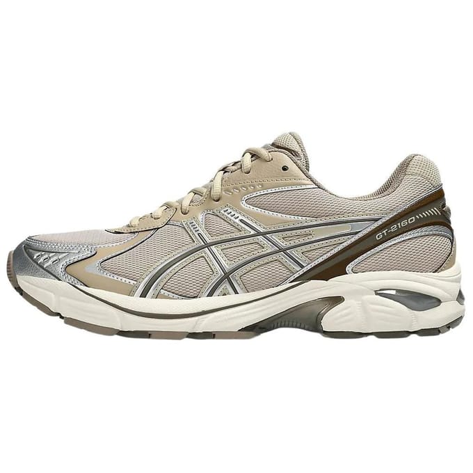 ASICS GT 2160 Feather Grey Brown Storm Unisex Sneakers Cream 1203A320-022 42.5 gray