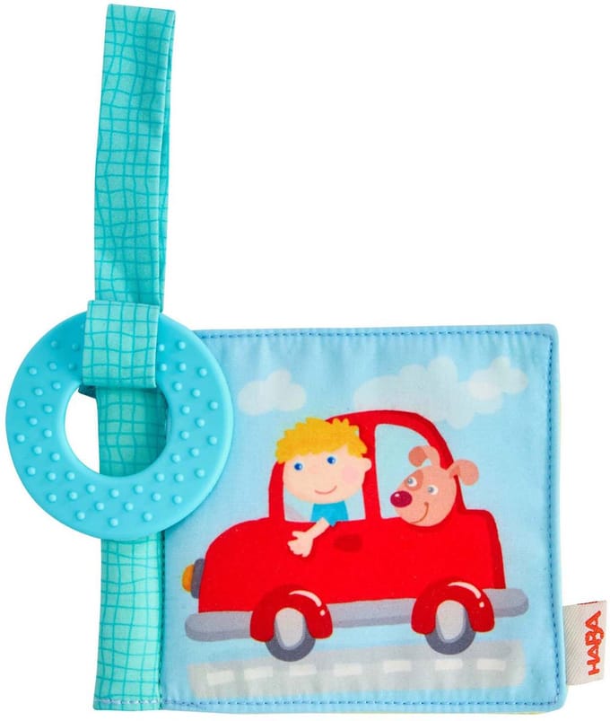 Haba buggyboek voertuigen - baby speelgoed boekje voertuigen.