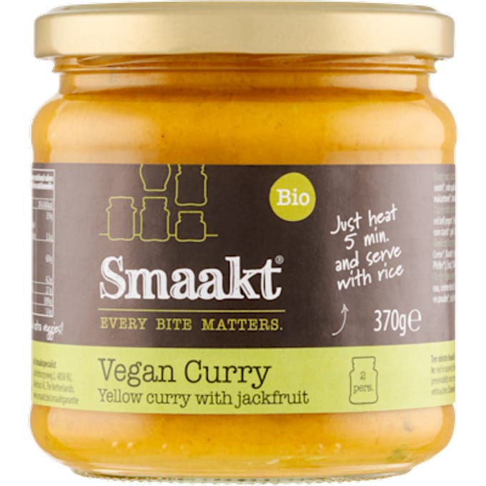 Vegan gele curry met jackfruit bio